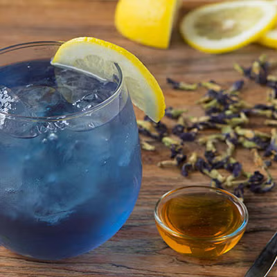 Butterfy Pea Ice Tea  (teapot)