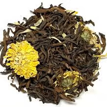 Chrysanthemum Shu Pu-erh (teapot)