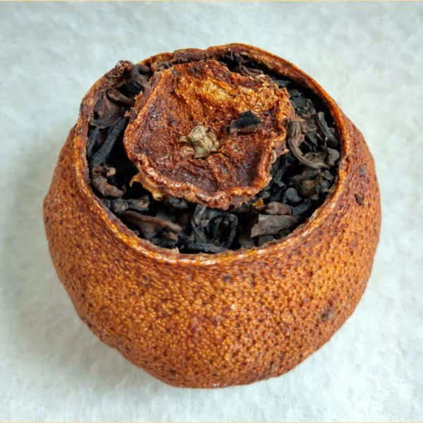 Green Tangerine Peel Pu-erh Tea 'Little Green Tangerine' (teapot)