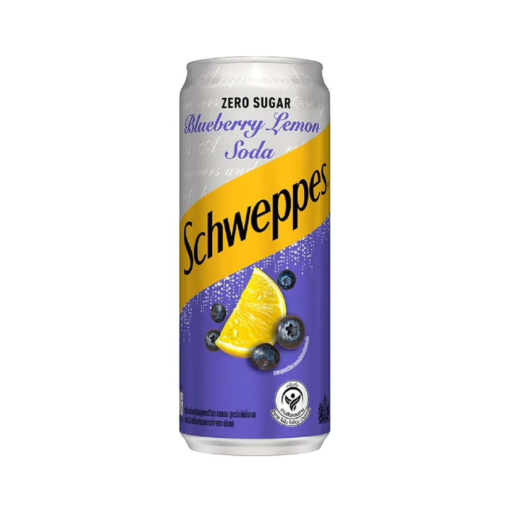 Schweppes Blueberry lemon Soda (330ml)
