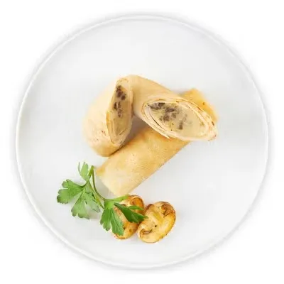 Blini with potato & caramelized onion (2pcs)